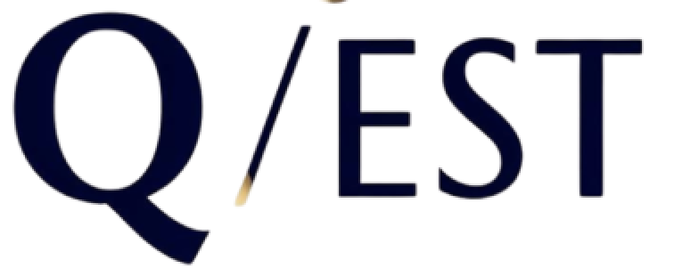 Q/EST logo text